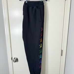 Jeffree Star Black Rainbow Star Sweatpants Plus Size 3X